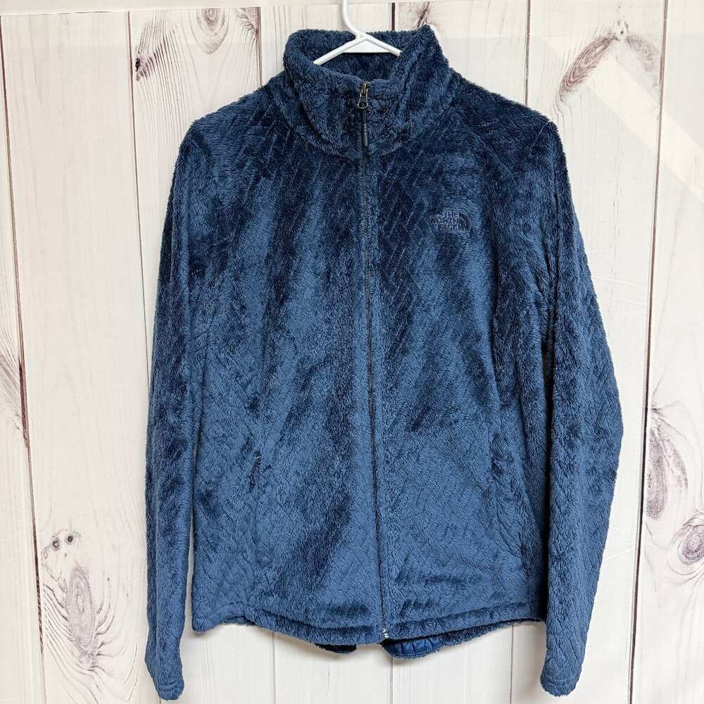 The North Face Women’s Osito‎ 2 Jacket Large Blue Plush Fleece EUC